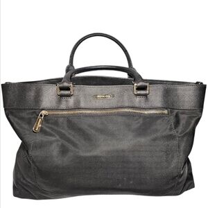 Michael Kors Black Nylon Colgate Large Tote Bag Laptop Travel Work Shoulder Bag
